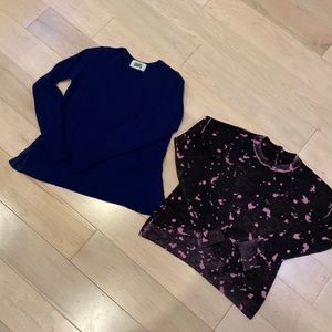 Autumn Cashmere girls soft thin wool cashmere sweaters